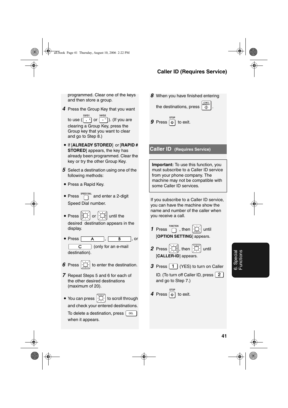 Sharp UX-B800 User Manual | Page 43 / 74