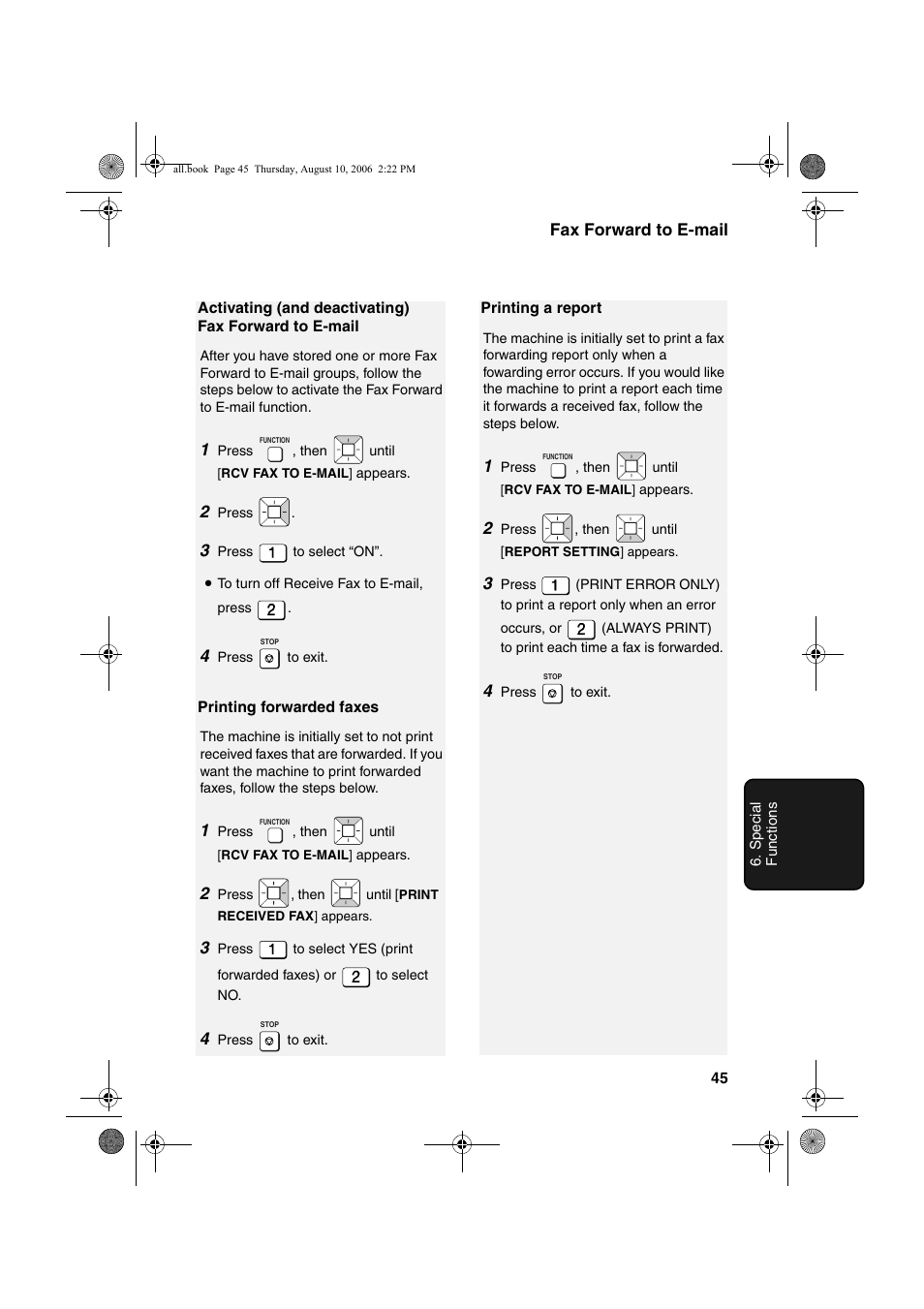 Sharp UX-B800 User Manual | Page 47 / 74