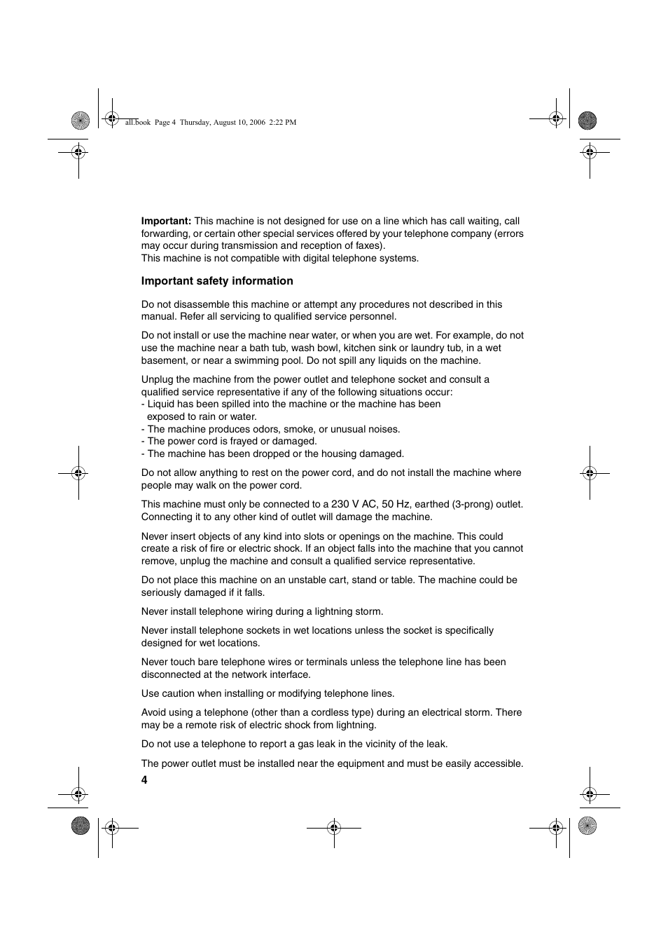 Sharp UX-B800 User Manual | Page 6 / 74