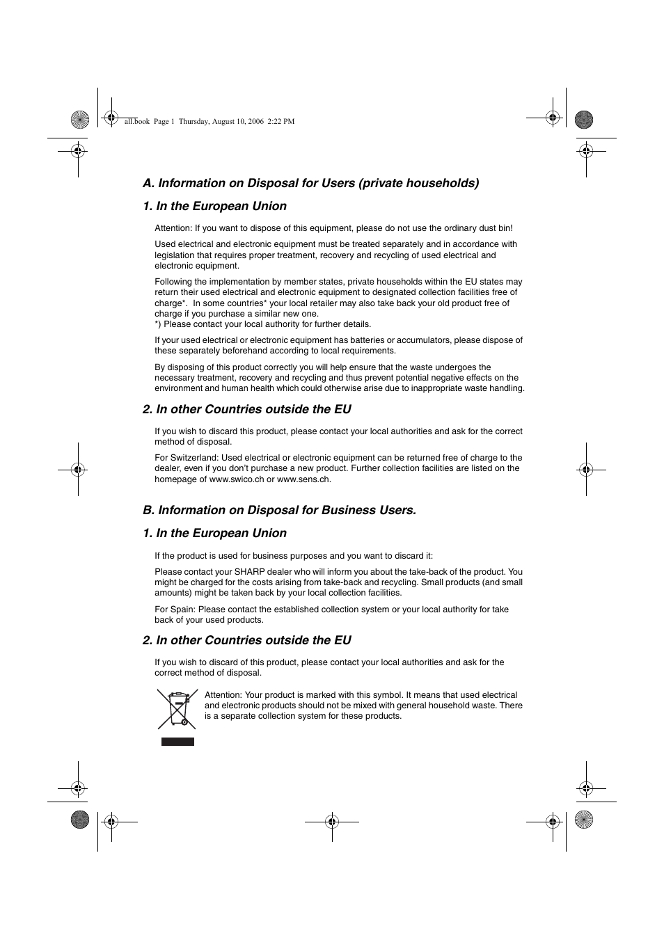 Sharp UX-B800 User Manual | Page 73 / 74