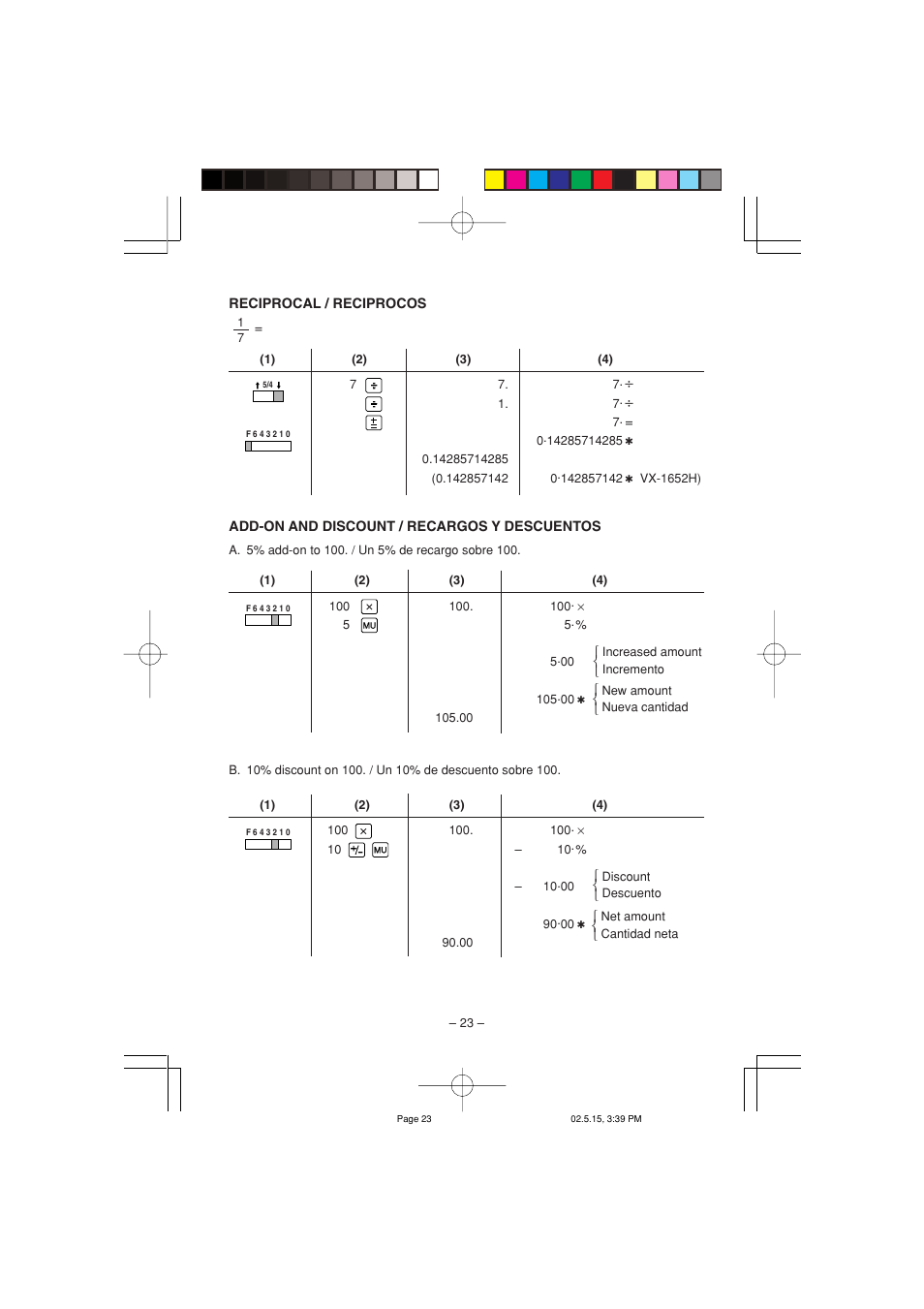 Sharp VX-2652H User Manual | Page 25 / 40