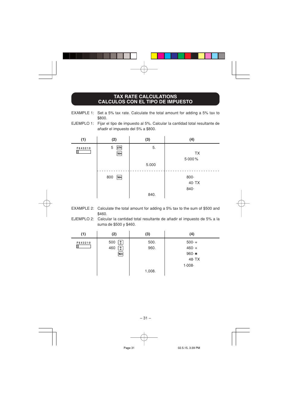 Sharp VX-2652H User Manual | Page 33 / 40