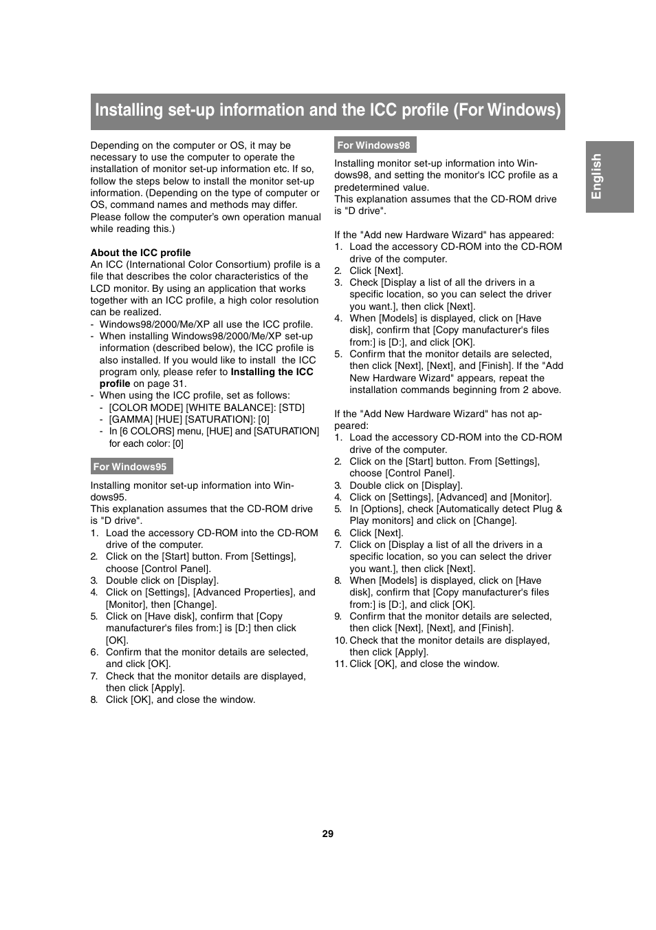 Sharp LL-T2020 User Manual | Page 29 / 148