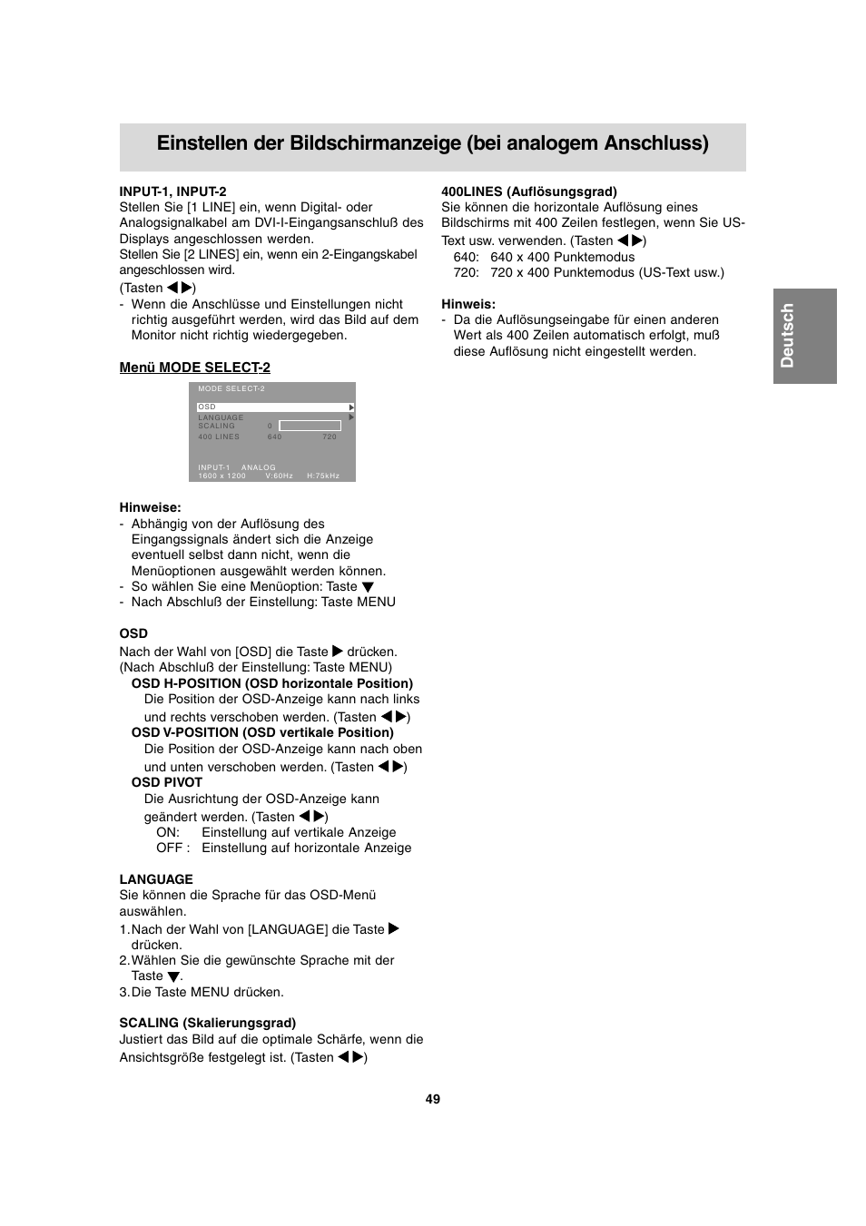 English deutsc h français italiano español english | Sharp LL-T2020 User Manual | Page 49 / 148