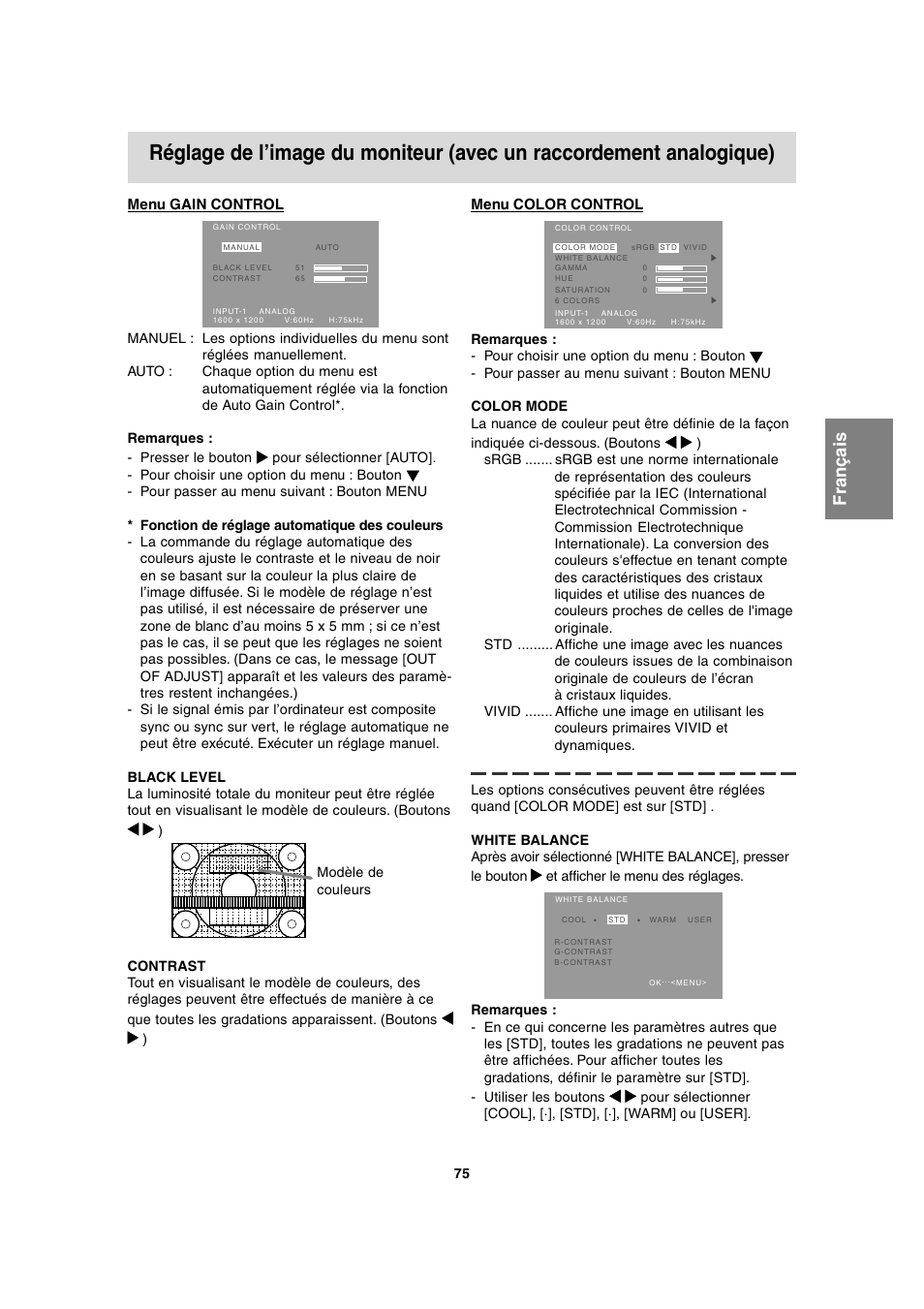 English deutsc h français italiano español english | Sharp LL-T2020 User Manual | Page 75 / 148