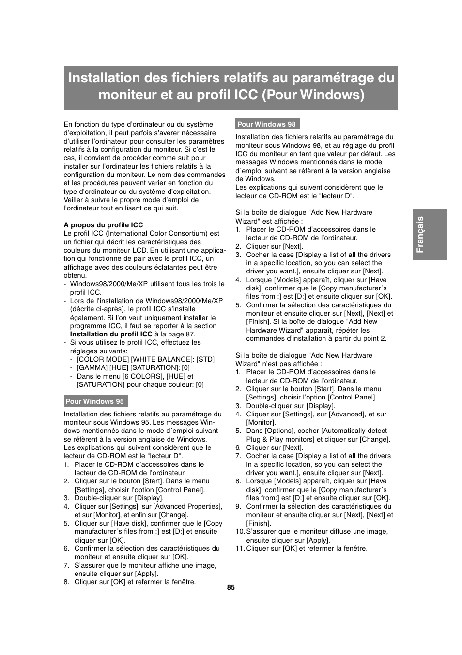 Sharp LL-T2020 User Manual | Page 85 / 148