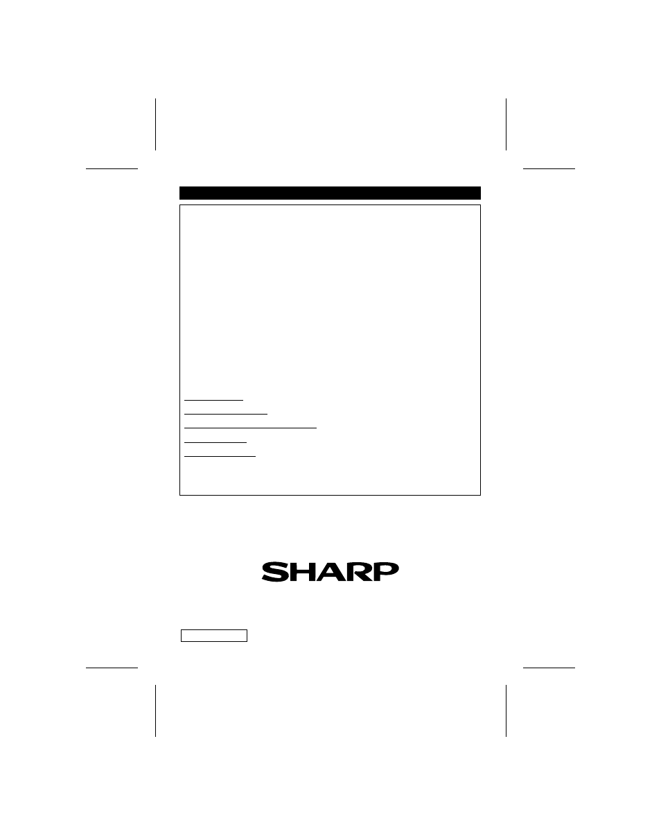 Sharp MD-S301 User Manual | Page 24 / 24