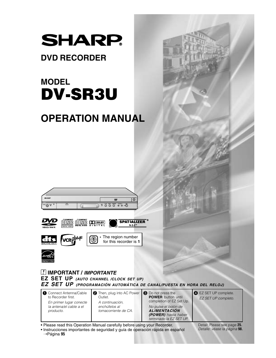 Sharp DV-SR3U User Manual | 101 pages