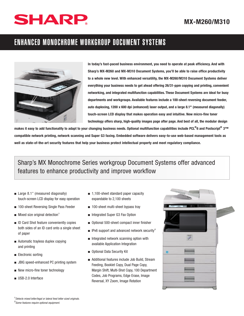 Sharp AR-PF1 User Manual | 2 pages