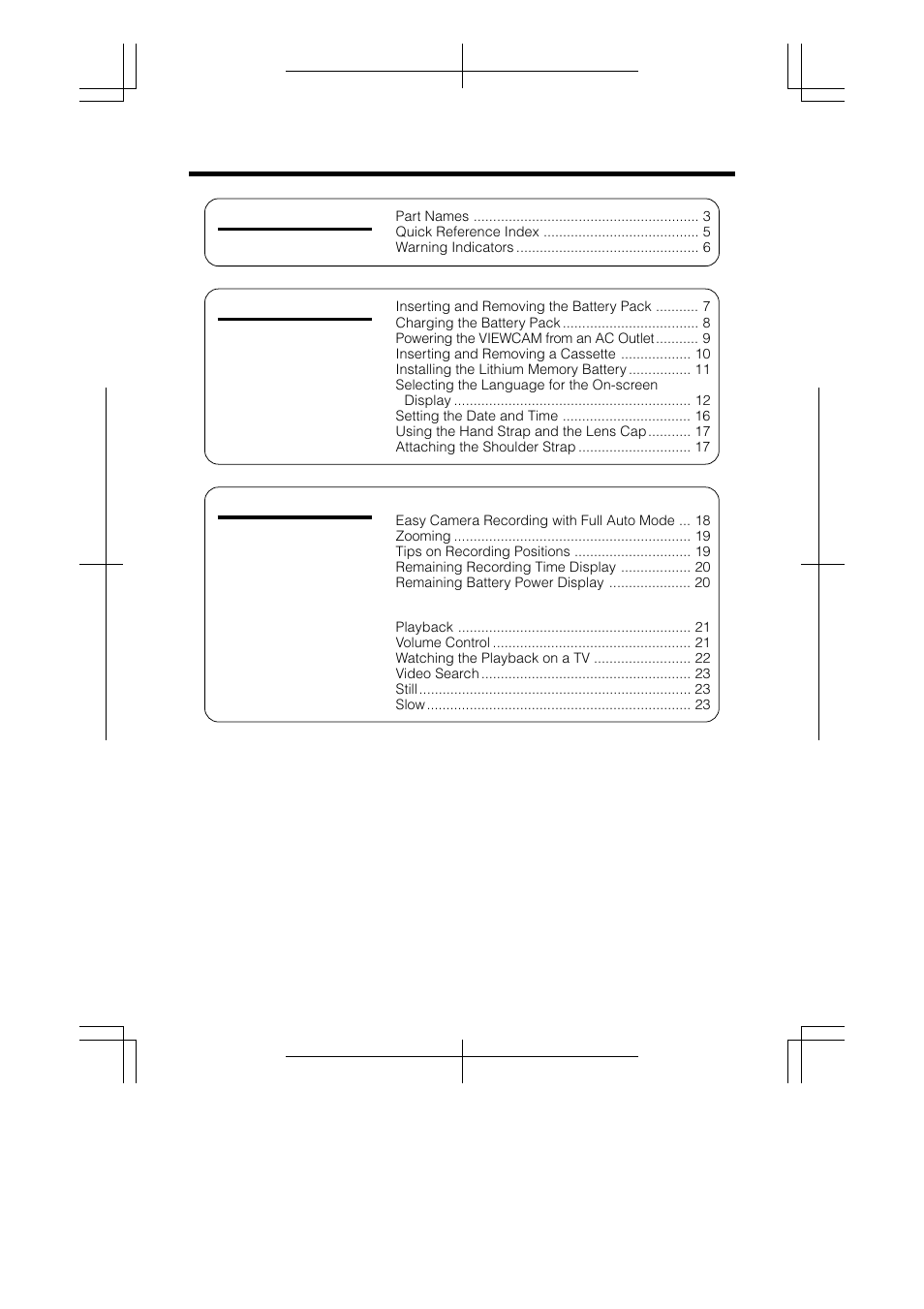 Sharp VL-AH130U User Manual | Page 10 / 72