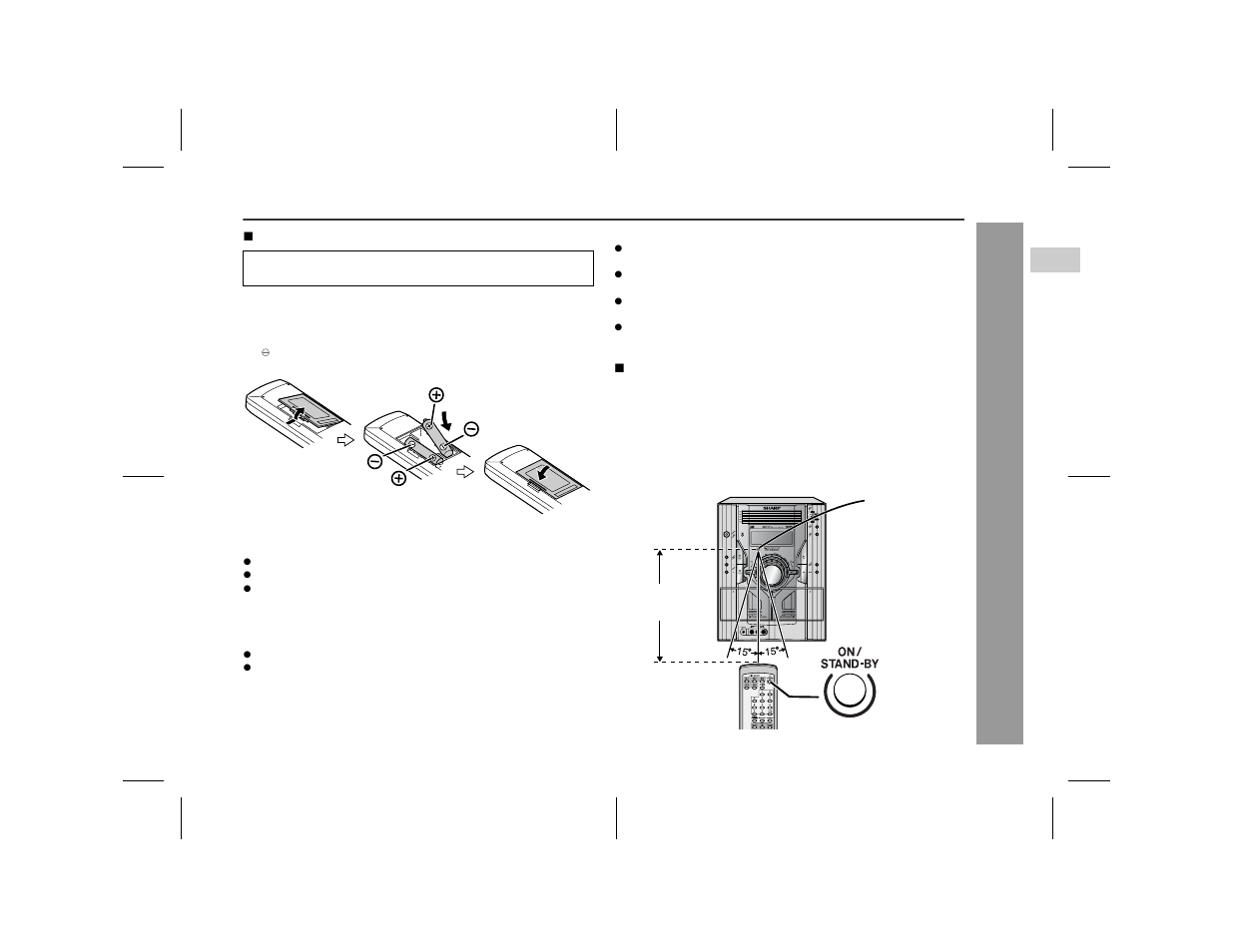 Remote control | Sharp CD-ES9 User Manual | Page 13 / 36