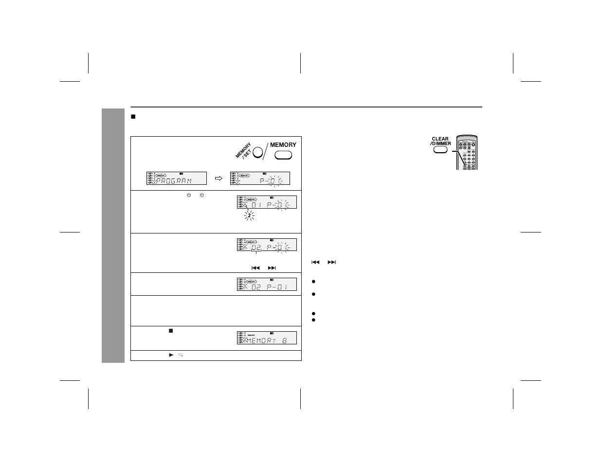 Cd p lay b a ck advanced cd playback (continued) | Sharp CD-ES9 User Manual | Page 20 / 36