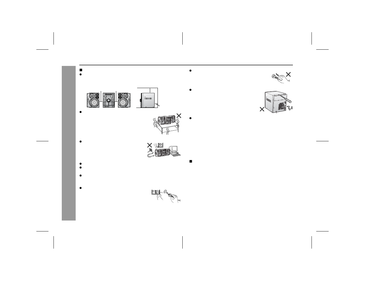 Precautions, Ge neral inf orm ation | Sharp CD-ES9 User Manual | Page 6 / 36