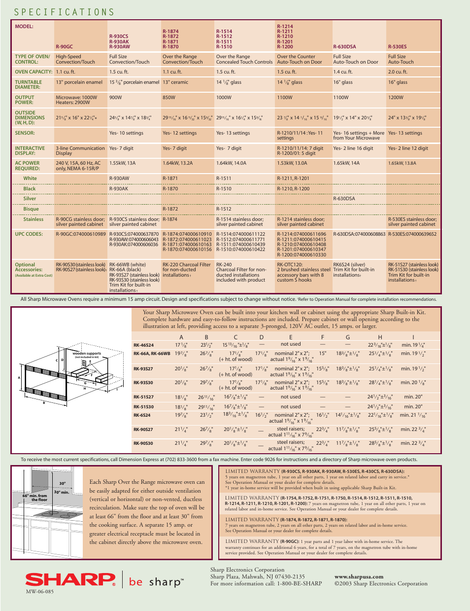 Sharp 11452 User Manual | Page 8 / 8