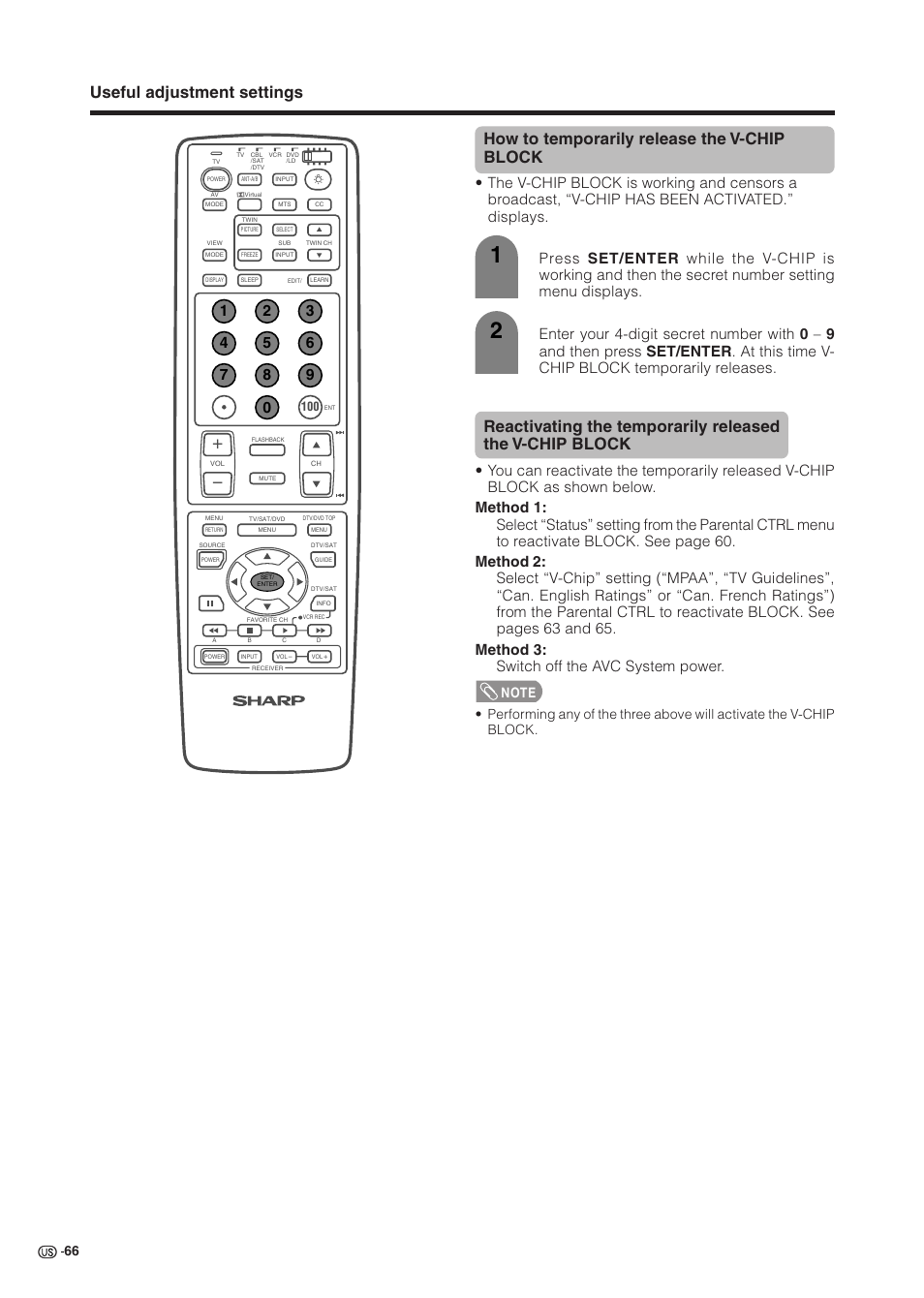 Sharp Aquos LC 37HV6U User Manual | Page 67 / 86