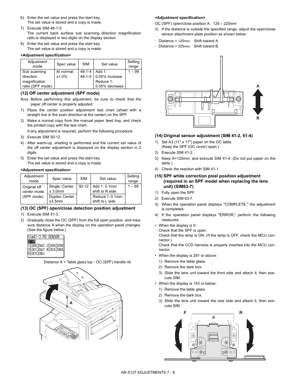 Sharp Digital Laser Copier/Printer AR-5127 User Manual | Page 27 / 94