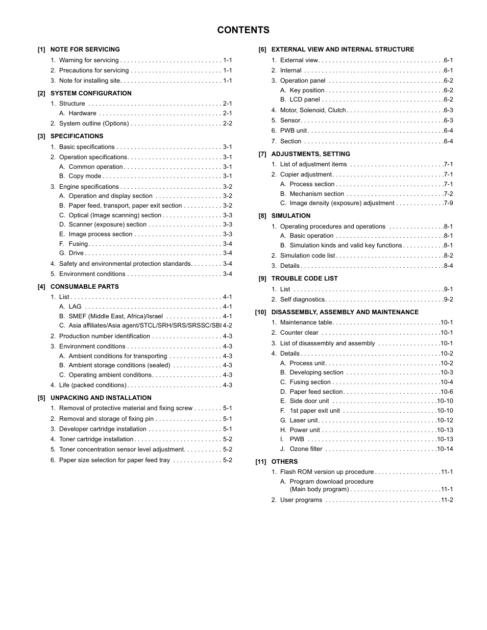 Sharp Digital Laser Copier/Printer AR-5127 User Manual | Page 3 / 94