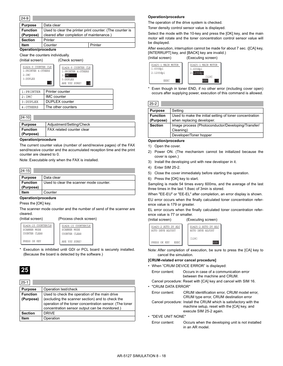 Sharp Digital Laser Copier/Printer AR-5127 User Manual | Page 46 / 94