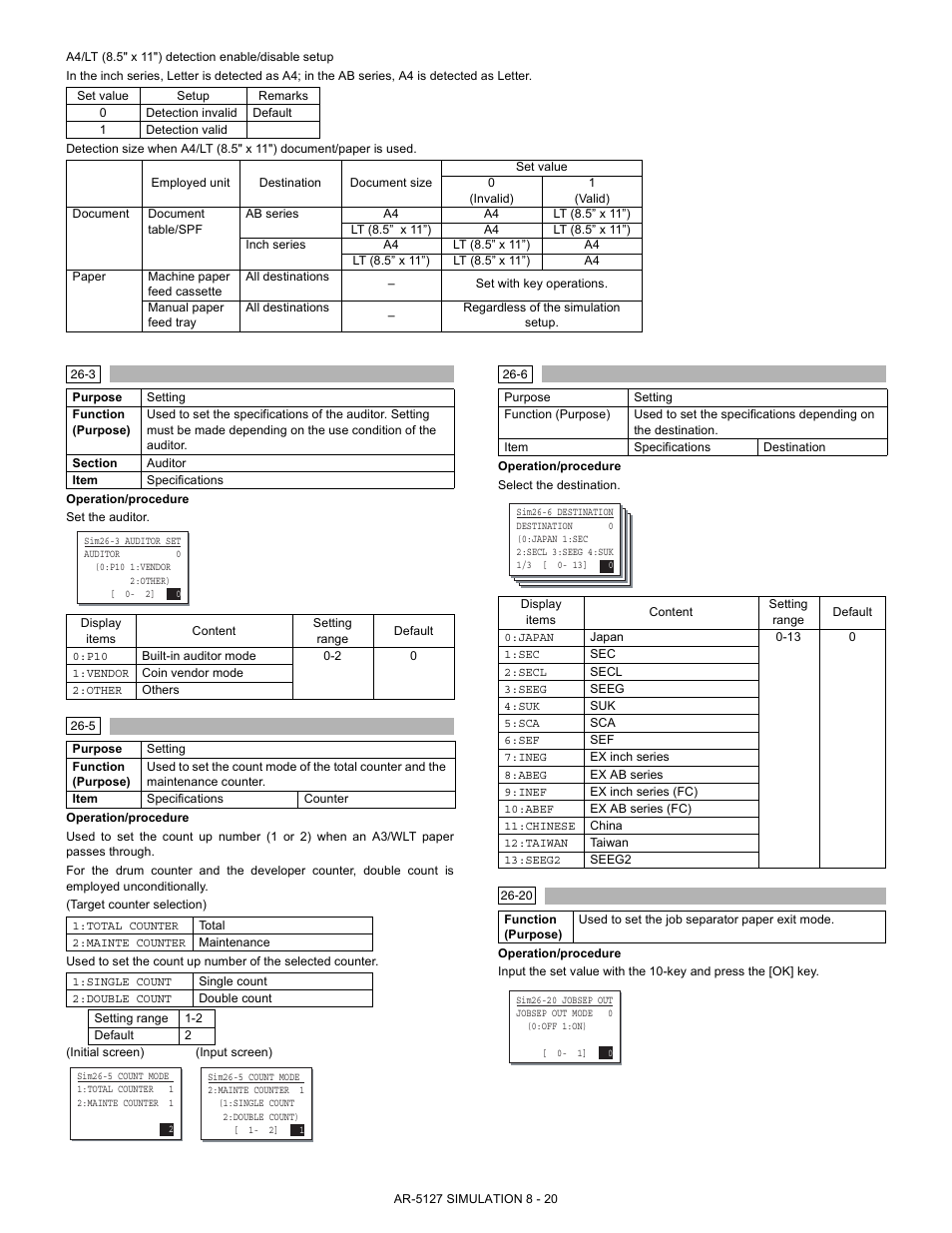 Sharp Digital Laser Copier/Printer AR-5127 User Manual | Page 48 / 94