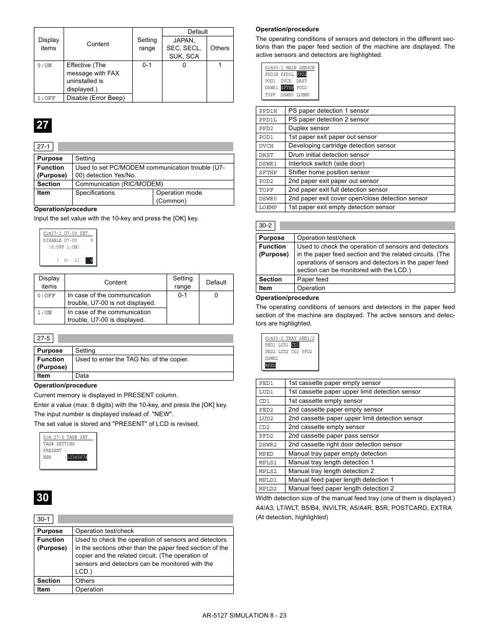 Sharp Digital Laser Copier/Printer AR-5127 User Manual | Page 51 / 94