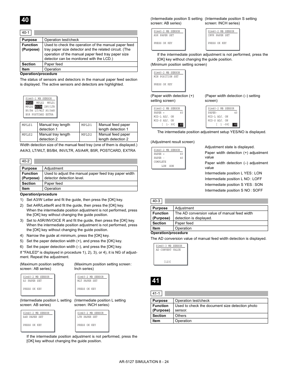 Sharp Digital Laser Copier/Printer AR-5127 User Manual | Page 52 / 94