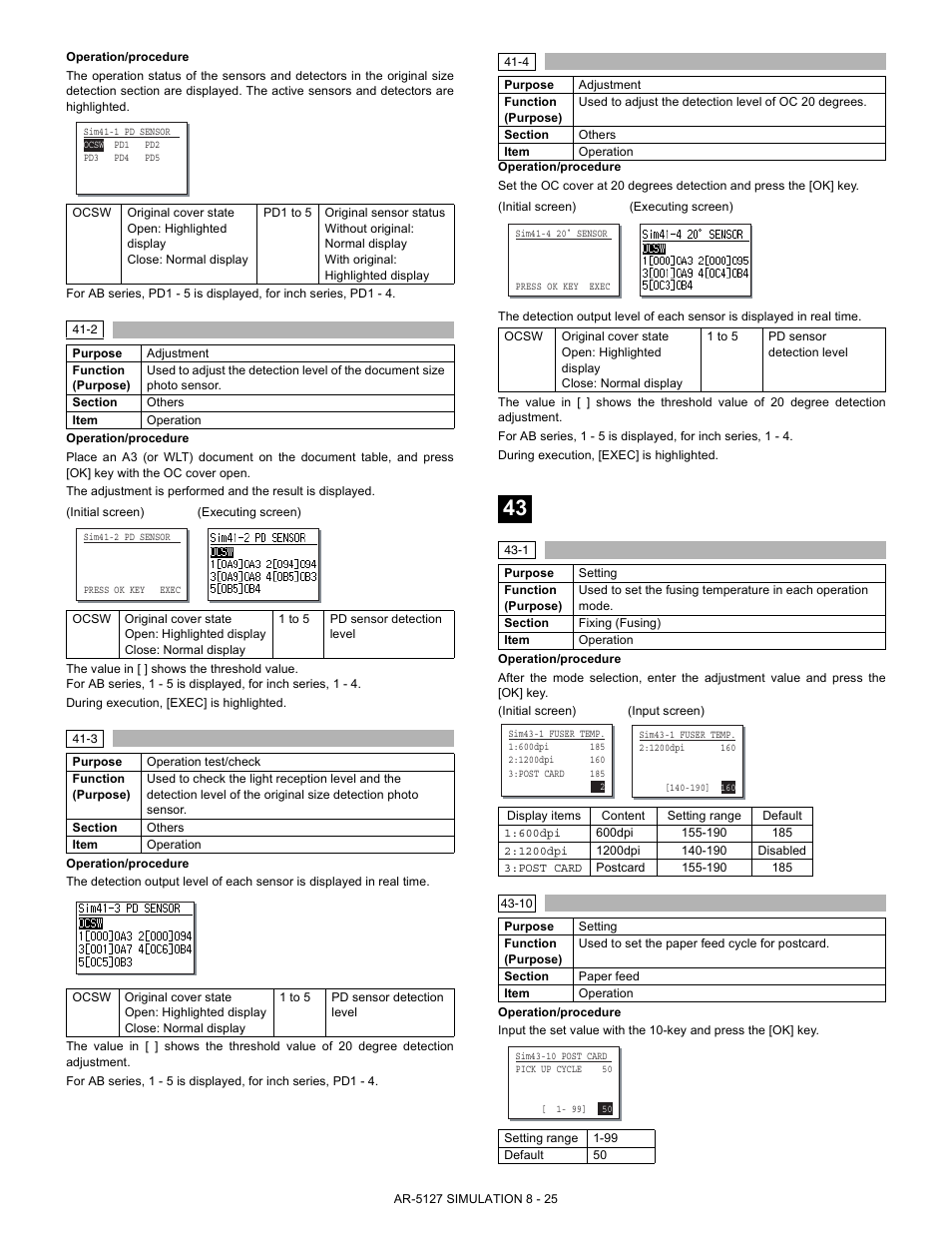 Sharp Digital Laser Copier/Printer AR-5127 User Manual | Page 53 / 94