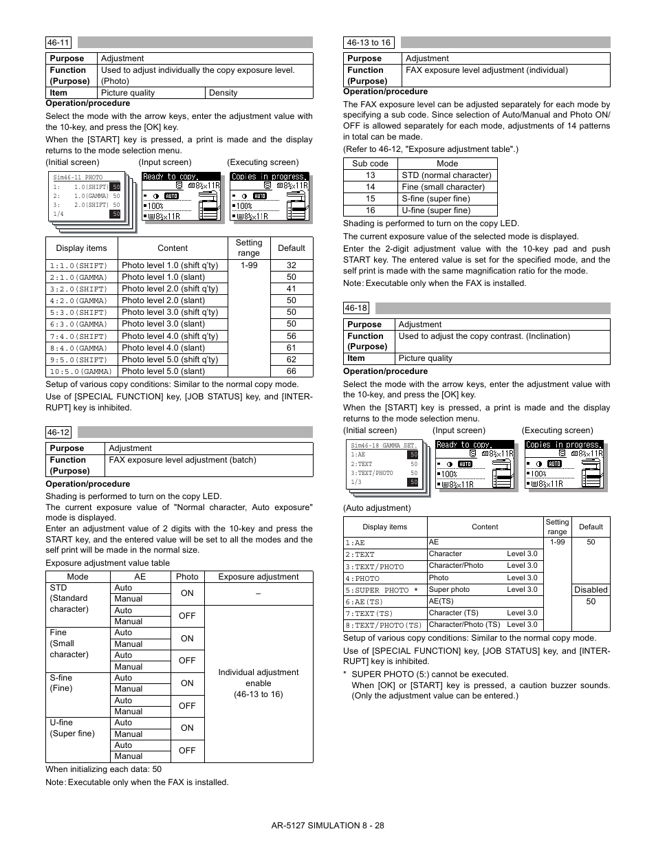 Sharp Digital Laser Copier/Printer AR-5127 User Manual | Page 56 / 94