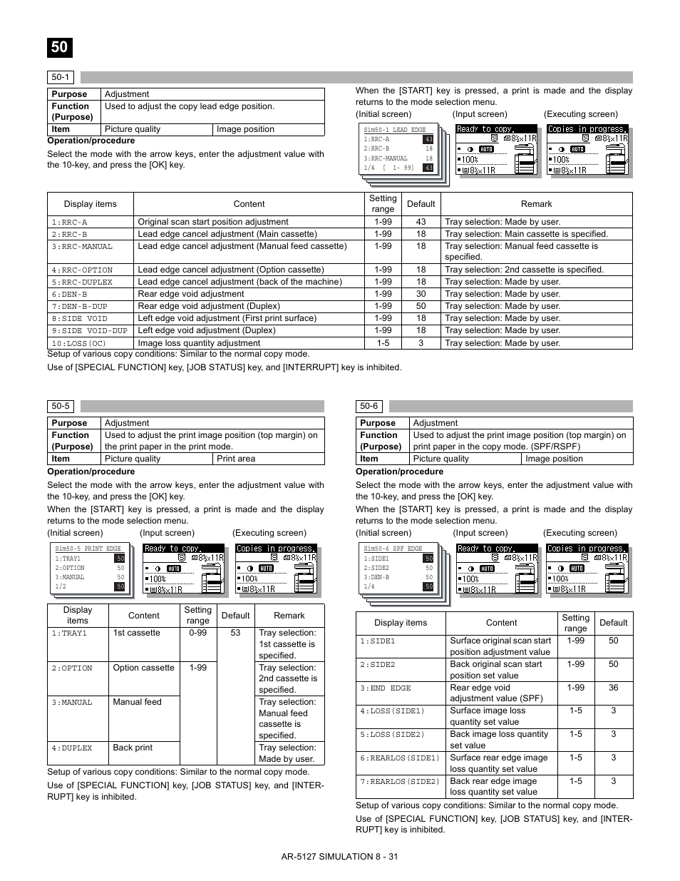 Sharp Digital Laser Copier/Printer AR-5127 User Manual | Page 59 / 94