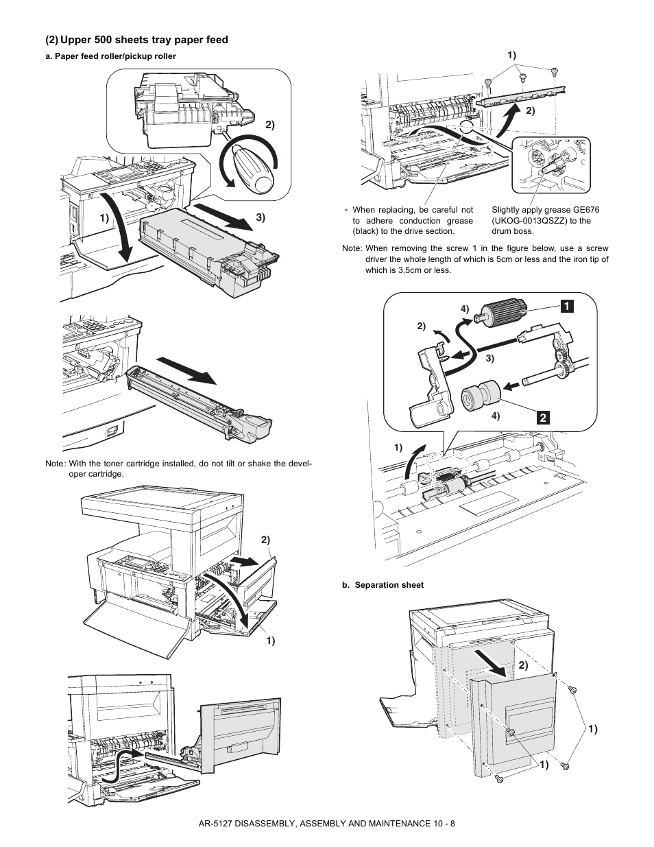 Sharp Digital Laser Copier/Printer AR-5127 User Manual | Page 84 / 94