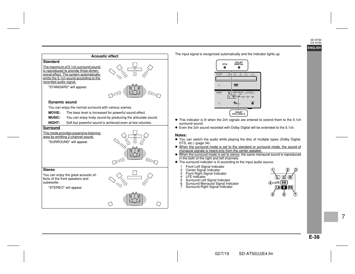 Advance d features | Sharp SD-AT50 User Manual | Page 43 / 58