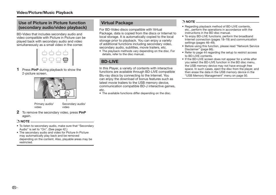 Sharp BD-HP25U User Manual | Page 30 / 72