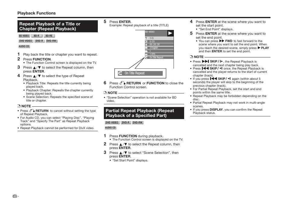 Sharp BD-HP25U User Manual | Page 38 / 72