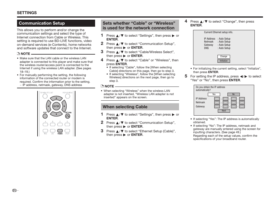 Sharp BD-HP25U User Manual | Page 48 / 72