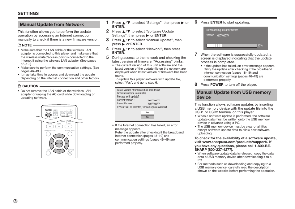 Sharp BD-HP25U User Manual | Page 54 / 72