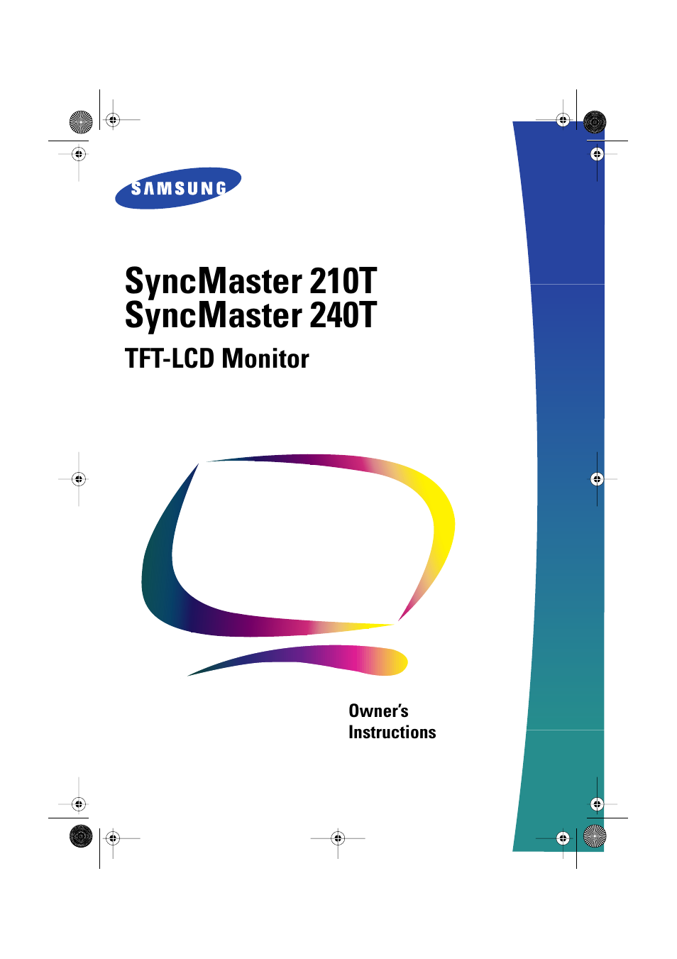 Sharp SYNCMASTER 240T User Manual | 30 pages