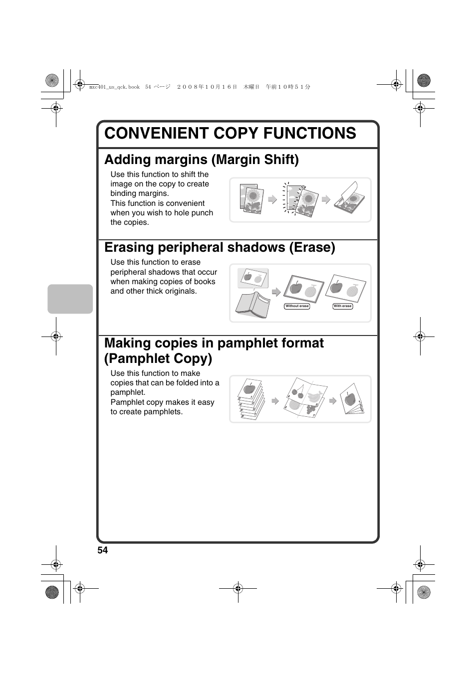 Convenient copy functions | Sharp DX-C401 User Manual | Page 56 / 148