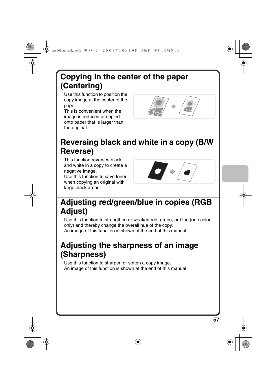 Sharp DX-C401 User Manual | Page 59 / 148