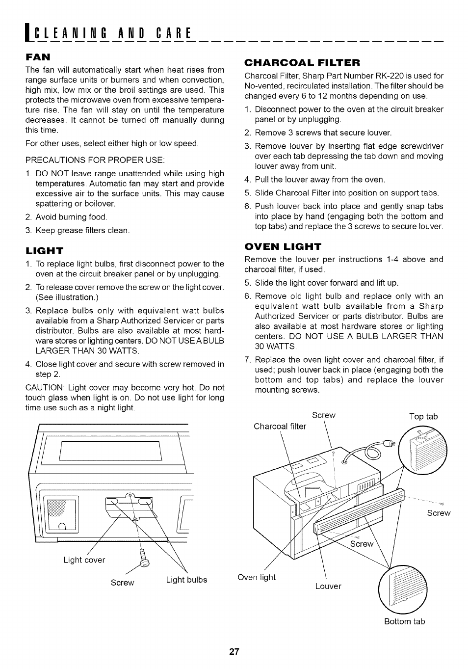 Lcj i yj li j j iji i l | Sharp Carousel R-1875 User Manual | Page 28 / 31