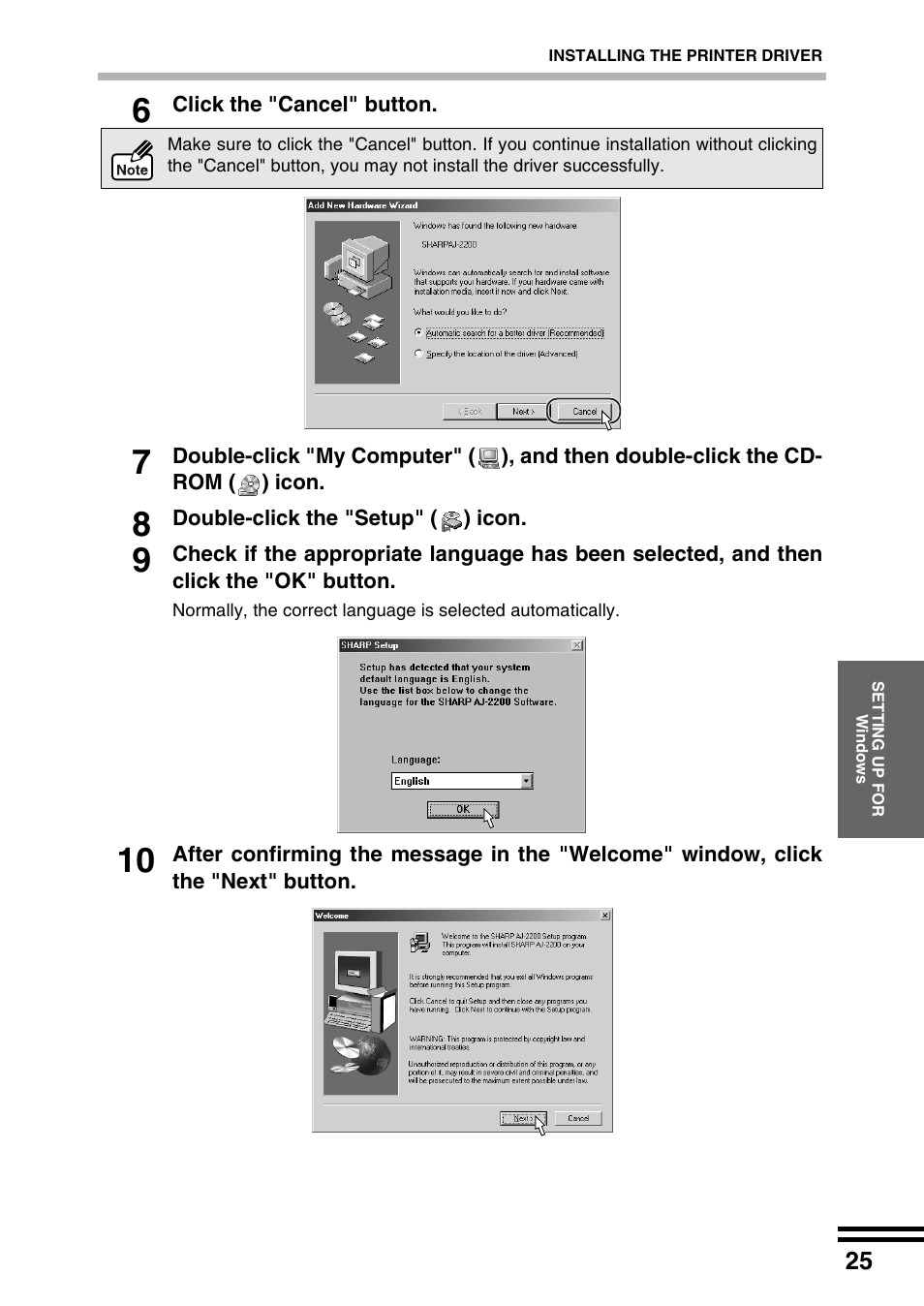 Sharp AJ-2200 User Manual | Page 27 / 55