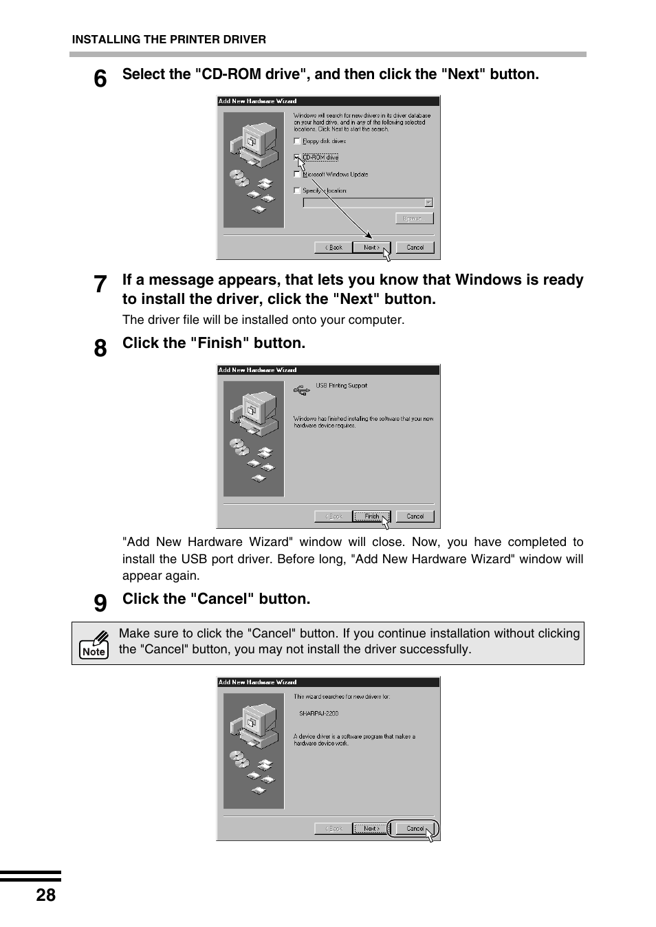 Sharp AJ-2200 User Manual | Page 30 / 55