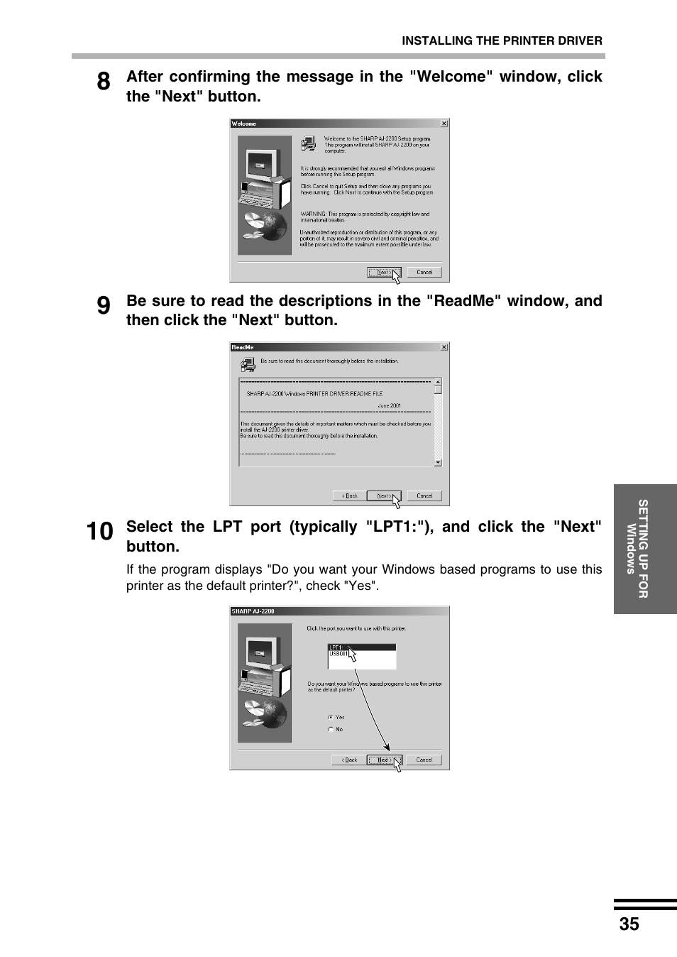Sharp AJ-2200 User Manual | Page 37 / 55
