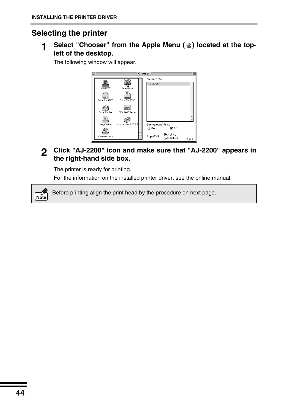 Sharp AJ-2200 User Manual | Page 46 / 55