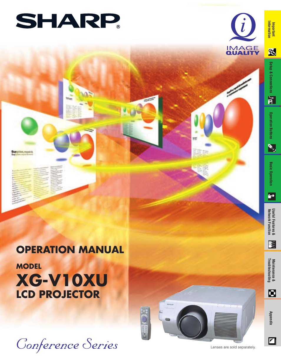 Sharp XG-V10XU User Manual | 90 pages
