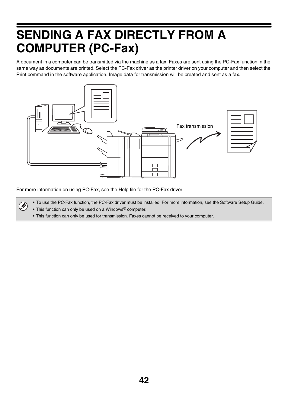Sending a fax directly from a computer (pc-fax) | Sharp MX-7001 User Manual | Page 271 / 710