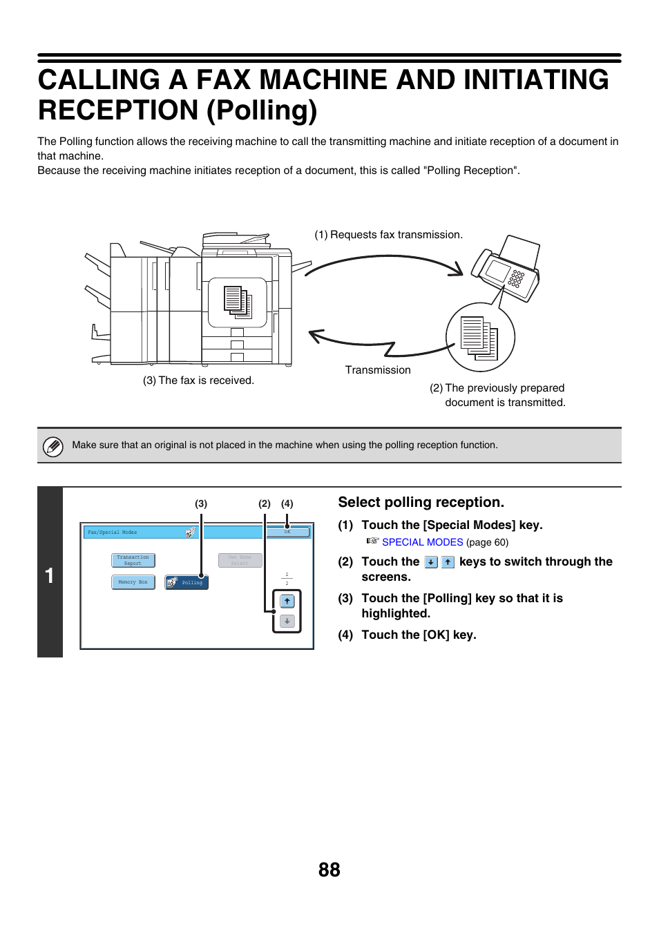 Select polling reception | Sharp MX-7001 User Manual | Page 317 / 710