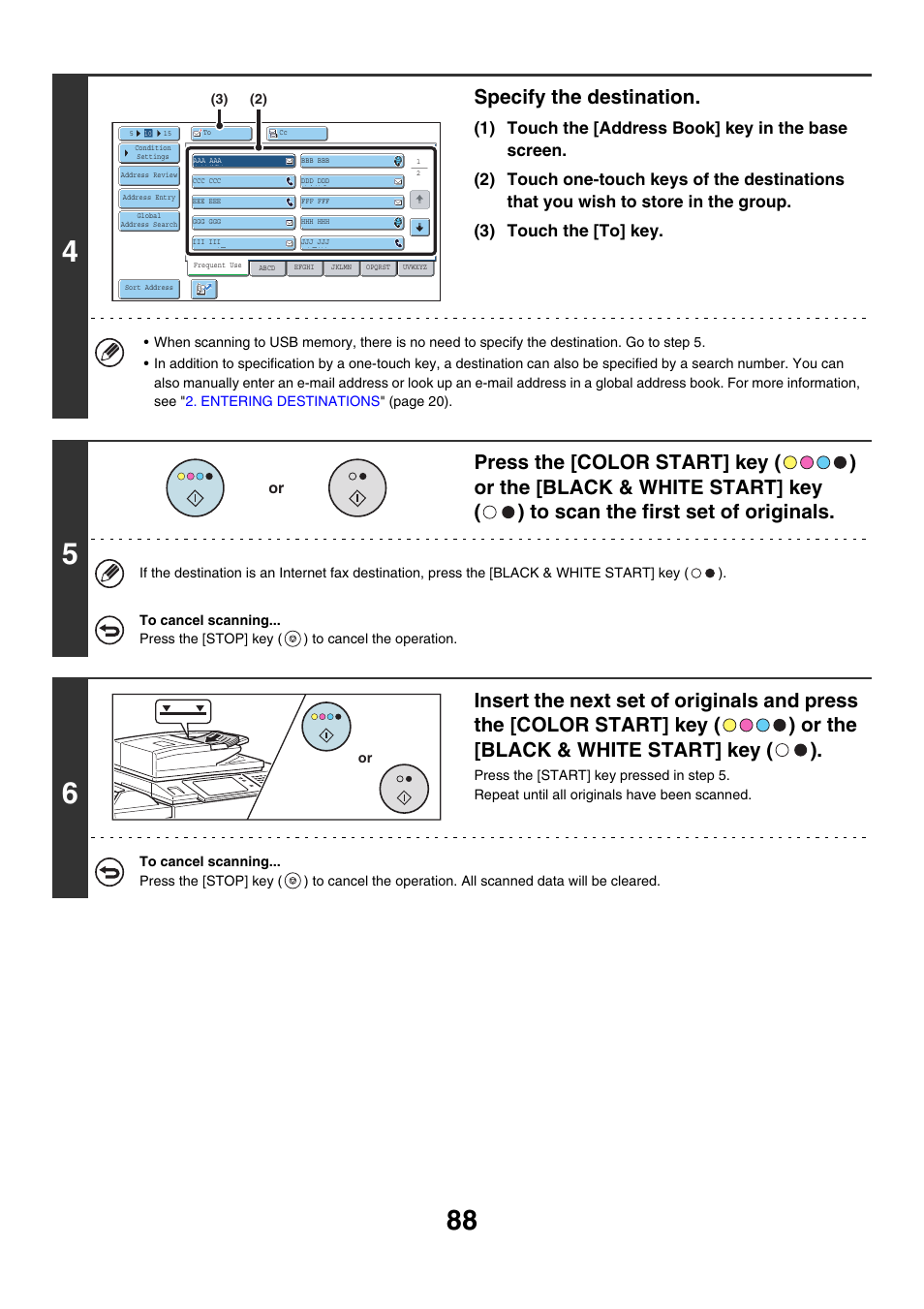 Specify the destination | Sharp MX-7001 User Manual | Page 448 / 710