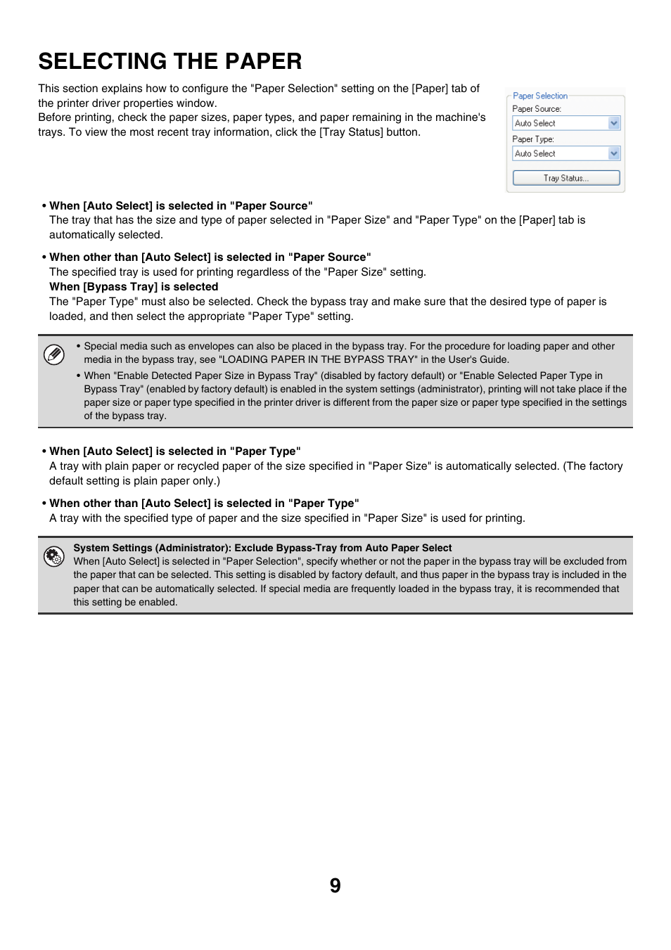 Selecting the paper | Sharp MX-7001 User Manual | Page 491 / 710