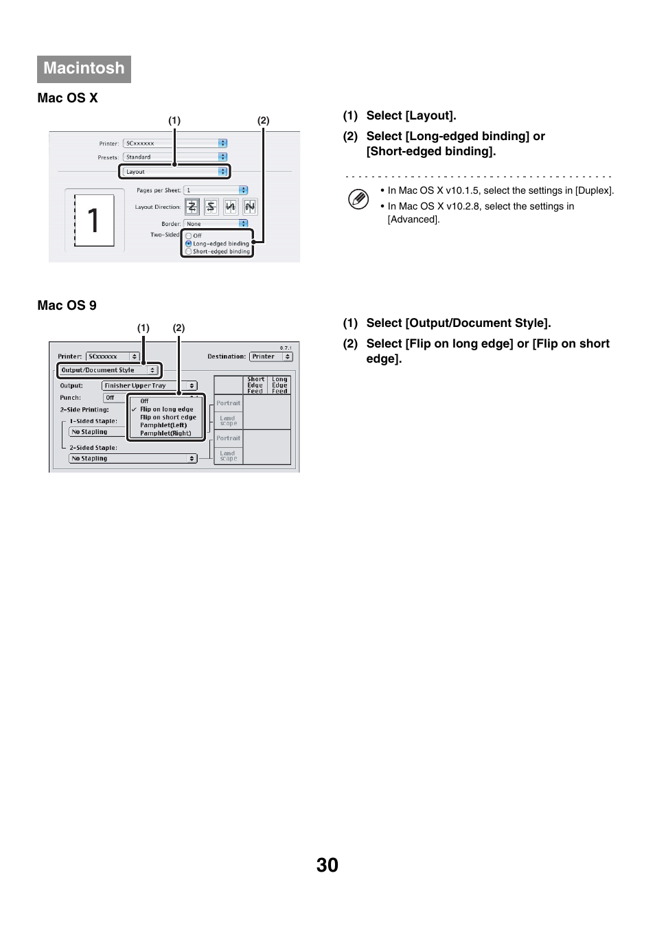 Macintosh | Sharp MX-7001 User Manual | Page 512 / 710