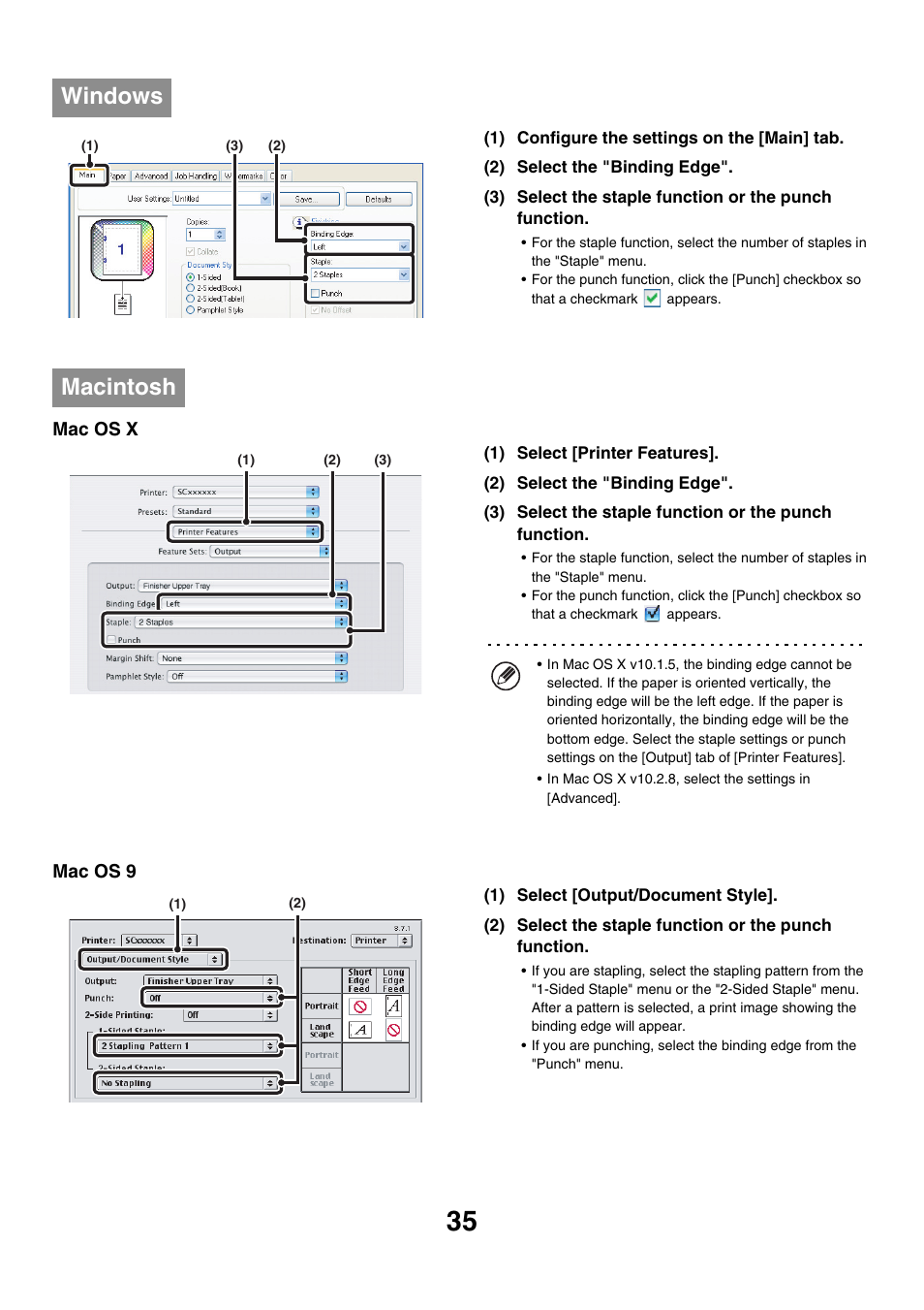 Windows, Macintosh | Sharp MX-7001 User Manual | Page 517 / 710