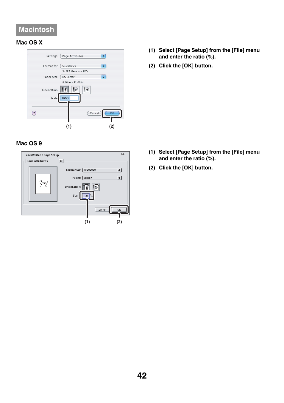 Macintosh | Sharp MX-7001 User Manual | Page 524 / 710